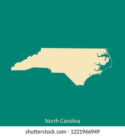 vector map of North Carolina
