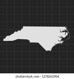 Vector Map North Carolina Stock Vector (Royalty Free) 1278261904 ...