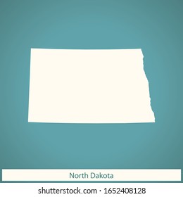 vector map of the North Dakota