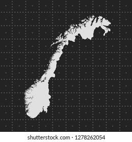 vector map of Norway