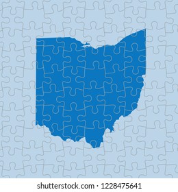 vector map of Ohio