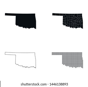 vector map of the Oklahoma