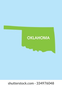 Vector Map of Oklahoma USA