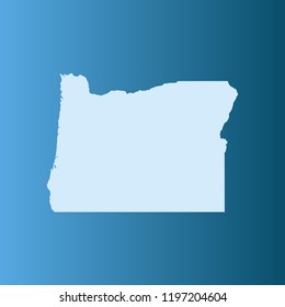 vector map of Oregon