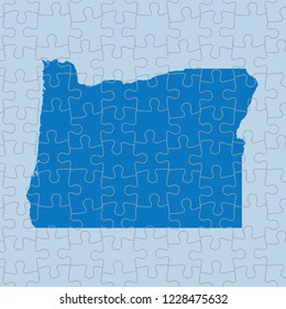 vector map of Oregon