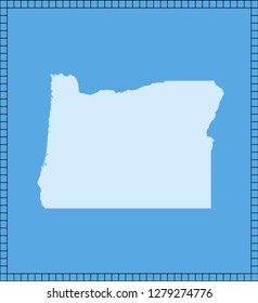 vector map of Oregon