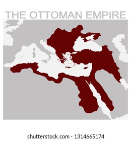 Vector Map Of The Ottoman Empire For Your Design