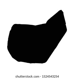 Vector map Ouagadougou. Isolated vector Illustration. Black on White background. EPS 10 Illustration.