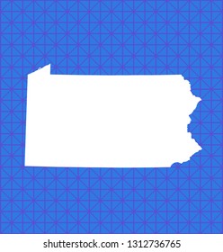 vector map of Pennsylvania