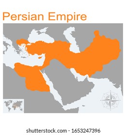 Vector Map Of Persian Empire