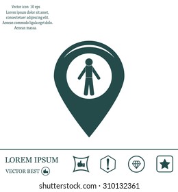 Vector map pointer icon