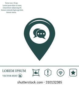 Vector map pointer icon