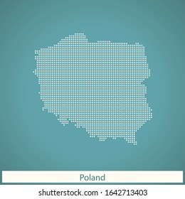 vector map of the Poland