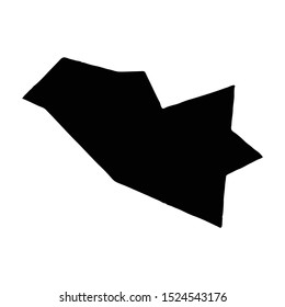 Vector map Port of spain. Isolated vector Illustration. Black on White background. EPS 10 Illustration.