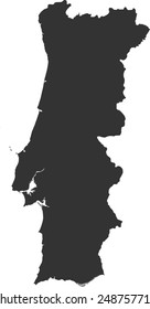  vector map of Portugal