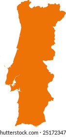 vector map of Portugal