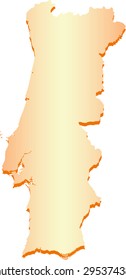 vector map of Portugal