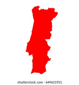 vector map Portugal