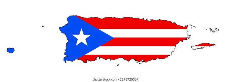 Vector Map of Puerto Rico. High Quality and Accurate
