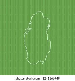 vector map of Qatar