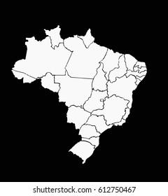  vector map Republic of Brazil