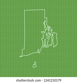 vector map of Rhode Island