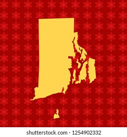 vector map of Rhode Island