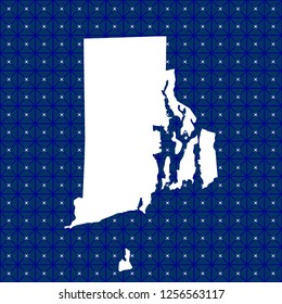 vector map of Rhode Island