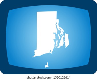 vector map of Rhode Island