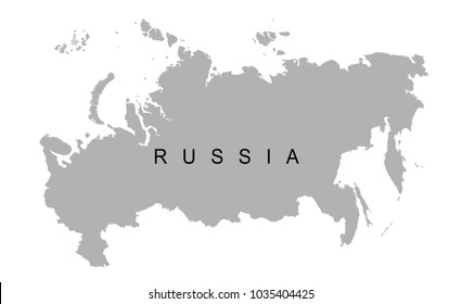 Vector map of Russia. map of the Russian Federation. 