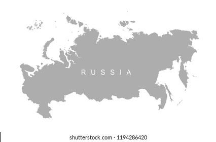Vector map of Russia. map of the Russian Federation.