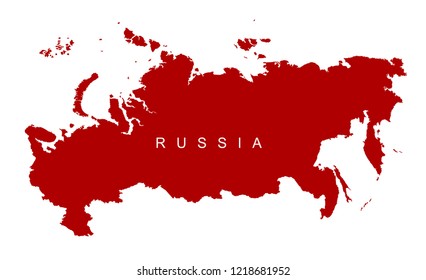 Vector map of Russia. map of the Russian Federation.