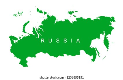 Vector map of Russia. map of the Russian Federation.