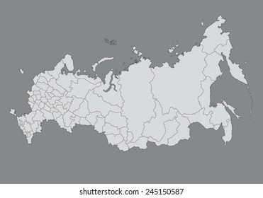 Vector Map Of Russian Federation 