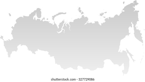 Vector map of the Russian Federation and Crimea