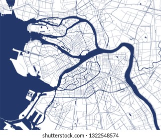 Vector map Saint Petersburg, Russia