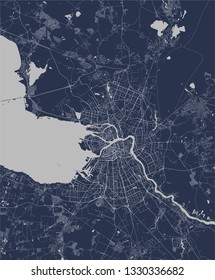 Vector map Saint Petersburg, Russia