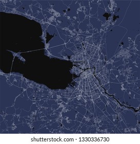 Vector map Saint Petersburg, Russia