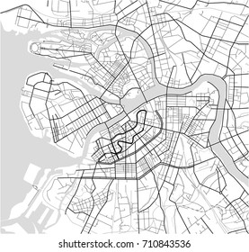 Vector map Saint Petersburg, Russia