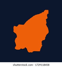 vector map of San Marino. Isolated vector illustration