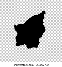 Vector map San marino. Isolated vector Illustration. Black on White background. EPS 10 Illustration.