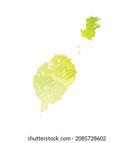 Vector map Sao Tome and Principe. Isolated vector Illustration. Black on White background. EPS 10 Illustration.