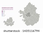 vector map of Satellite city, south korea. seoul map.