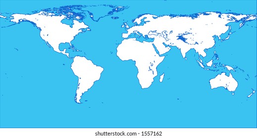 Vector Map scalable to any size or color