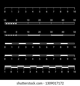 Map Scales Graphics Measuring Distances Scale Stock Vector (Royalty ...