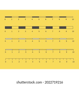Vector map scales graphics for measuring distances