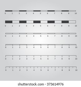 Vector map scales graphics for measuring distances