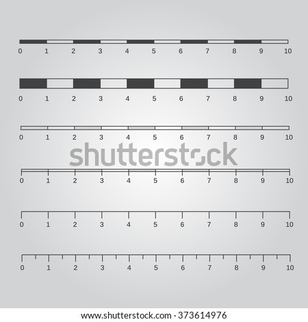 Vector Map Scales Graphics Measuring Distances Stock Vector (Royalty ...