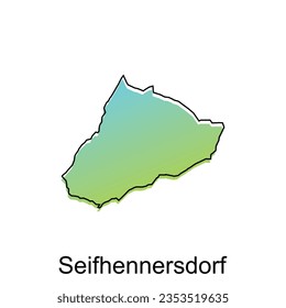 vector map of Seifhennersdorf modern outline, High detailed vector illustration vector Design Template, suitable for your company