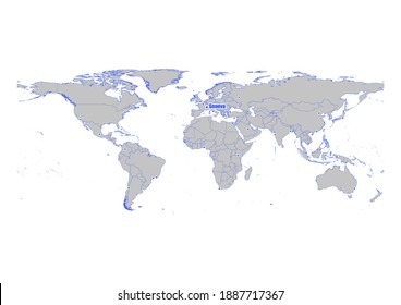 1,391 Geneva on world map Images, Stock Photos & Vectors | Shutterstock
